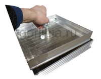 Напольный люк под плитку 300х300 мм Small 