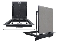 Напольный люк Стелс-У 700*600п уголок утепленный схемы