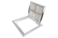 Люк в подвал Периметр 1000х1000п откидной алюминиевый